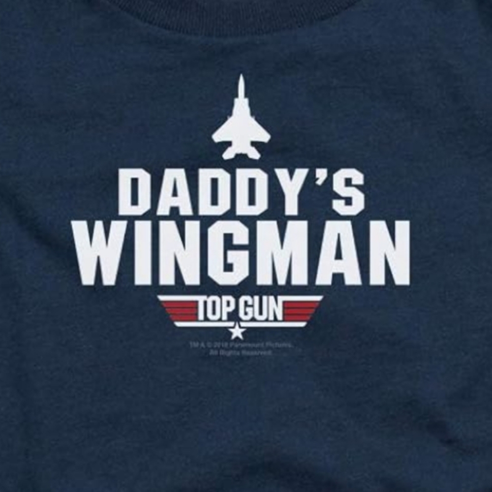 TOP GUN DADDY'S WINGMAN GRAPHIC TEE